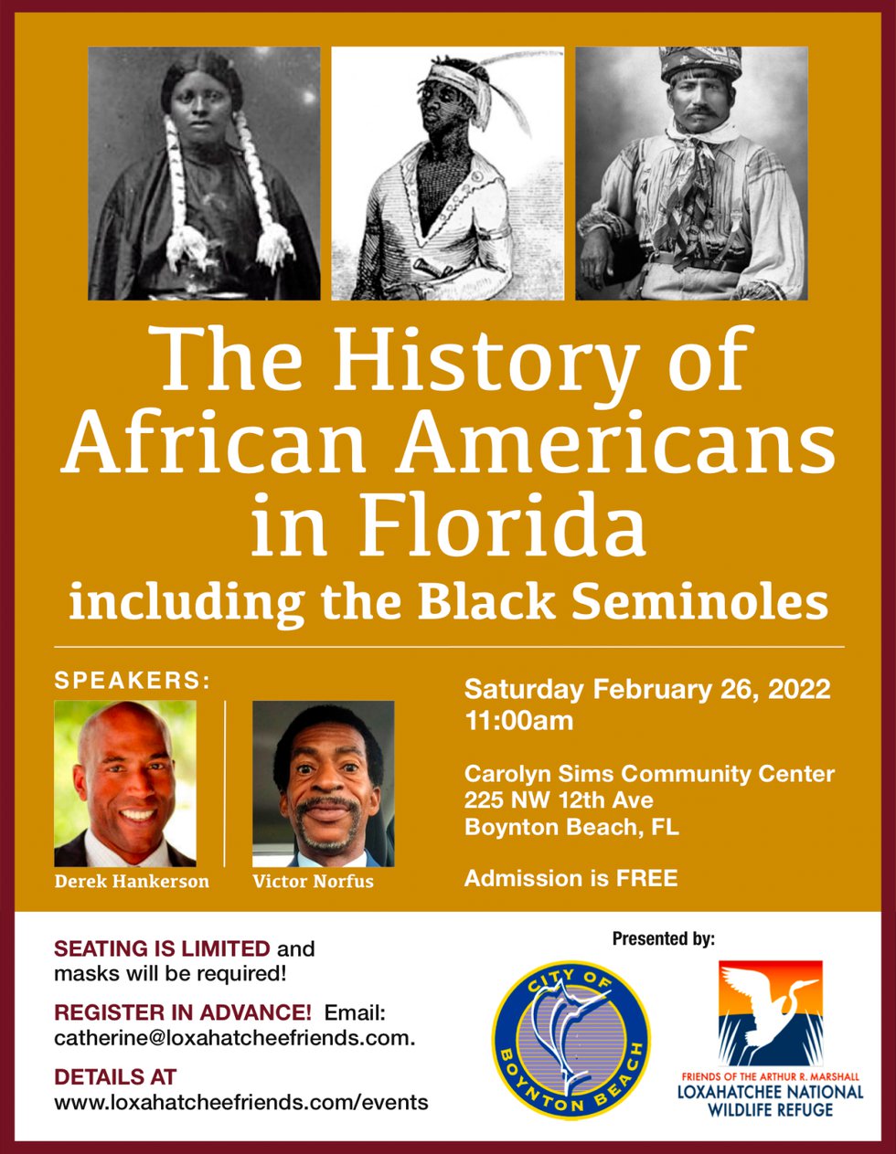 Lecture: The History Of African Americans In Florida, Including The ...